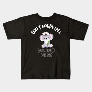 Don't Worry I'm A Koalafied Nurse Kids T-Shirt